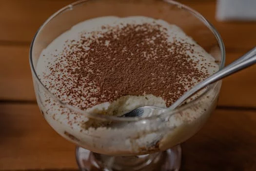 tiramisu dessert with coffee and mascarpone